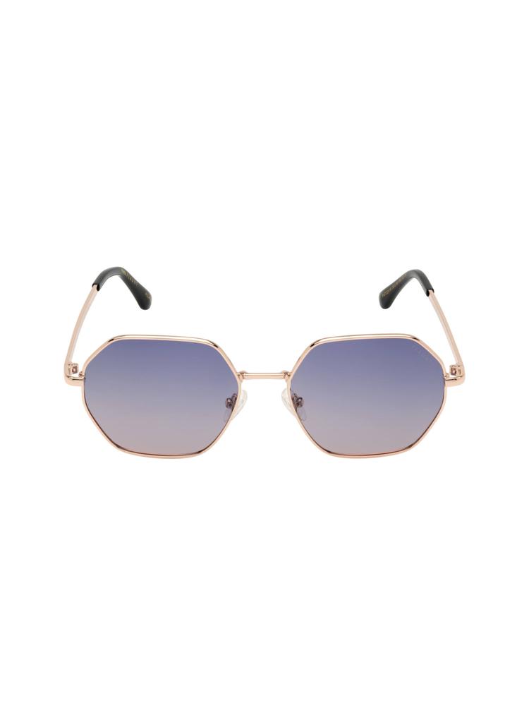Purple - Rose Gold Frame Sunglasses - Fst 22419