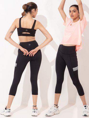 Reflect Sports Bra, Top, And Leggings - Pink (Set of 3)