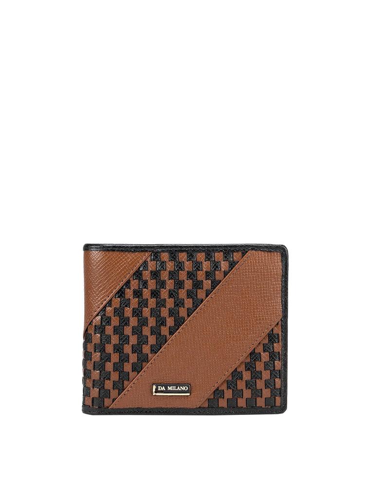 Genuine Leather Brown & Black Mens Wallet