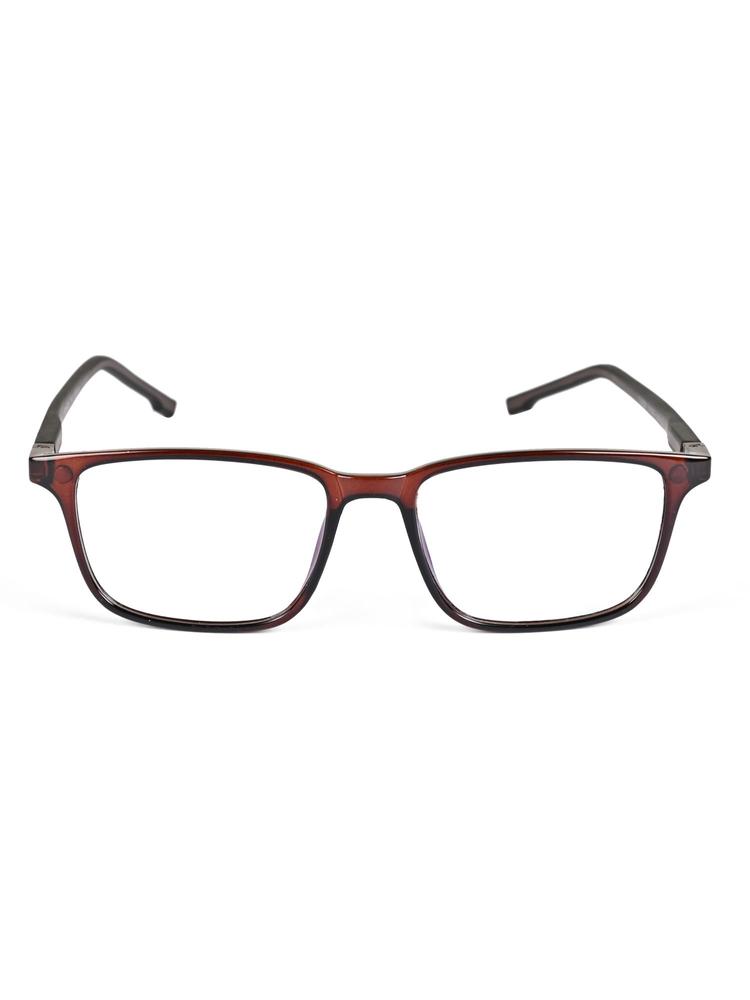 Shine Brown Square Polarized Clip On Sunglasses for Men & Women - 6038Mg4061 (51)