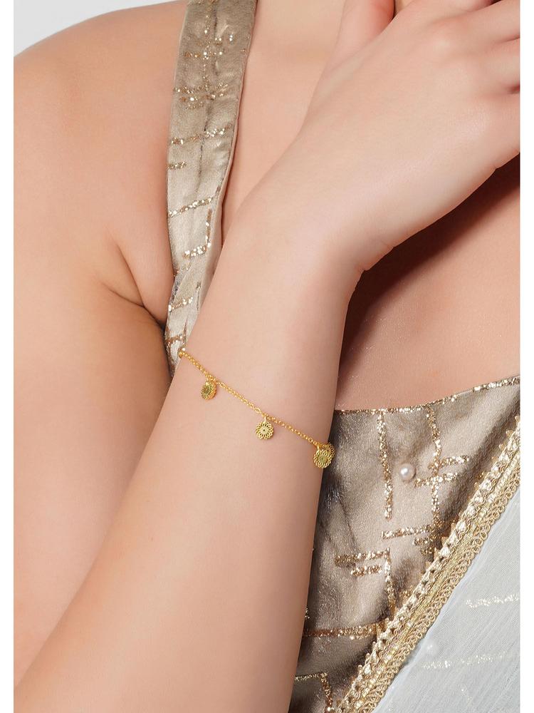 22Kt Gold Plated Handcrafted Ethnic Bracelet