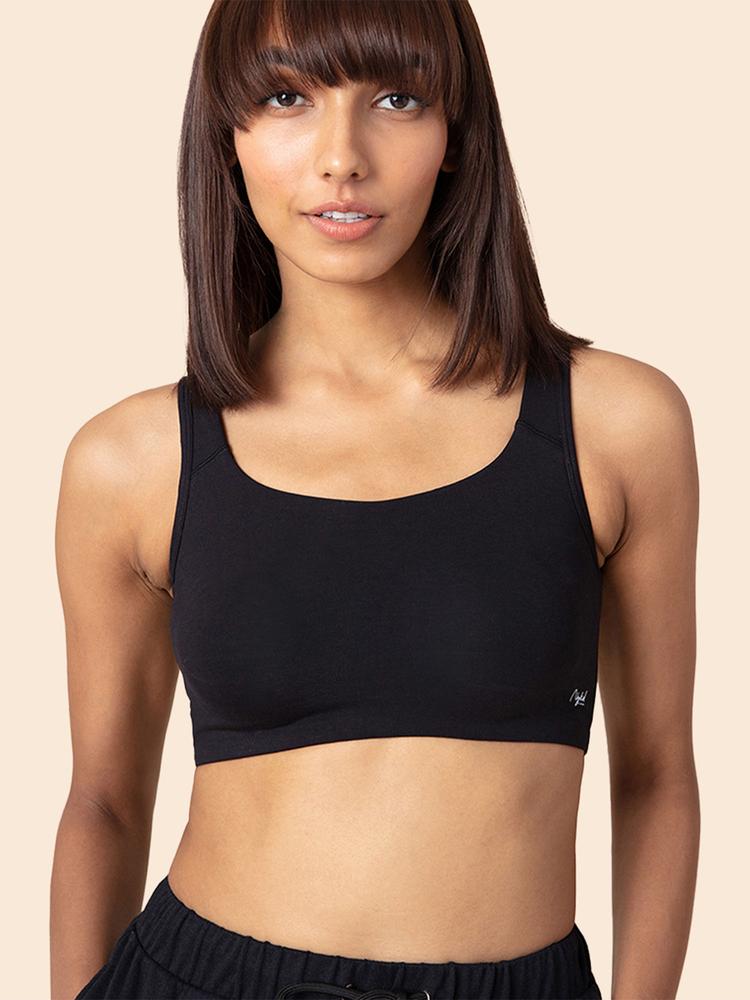 Soft Cup Easy-Peasy Slip-On Bra With Full Coverage - Black NYB113