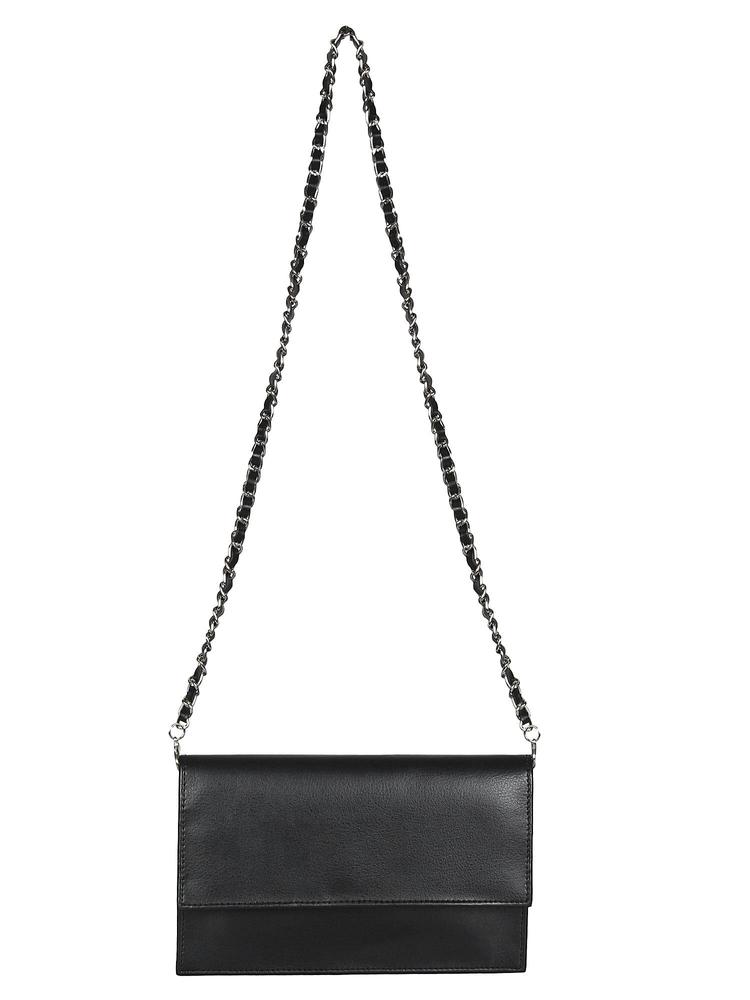 Furbish Black Leatherette Sling Bag