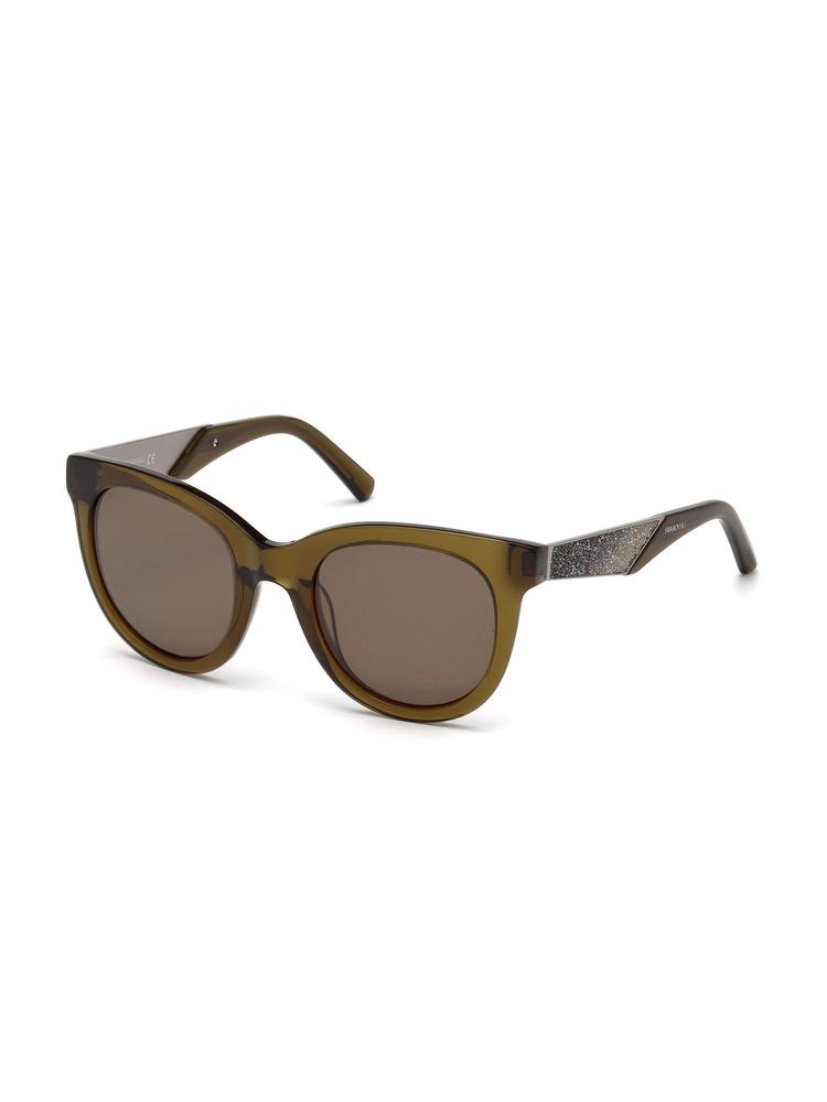 SWAROVSKI Brown Cat Eye Women Sunglasses SK0126 50 96J