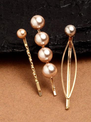 Royal Pearl Hairpins (Pack of 3)