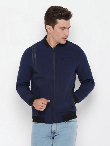Navy Blue Solid Wimbledon Jacket