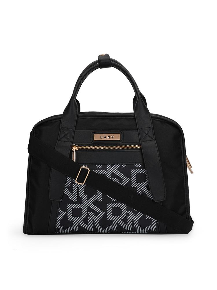 AFTER HOURS Black Logo Print Color 50D Polyester Material Soft Large Handbag Bag (M)
