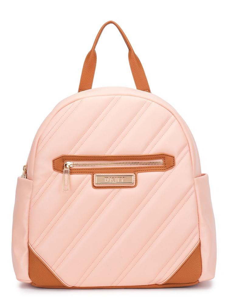 BIAS Peach Bloom Color Polyester Material Soft Backpack (M)