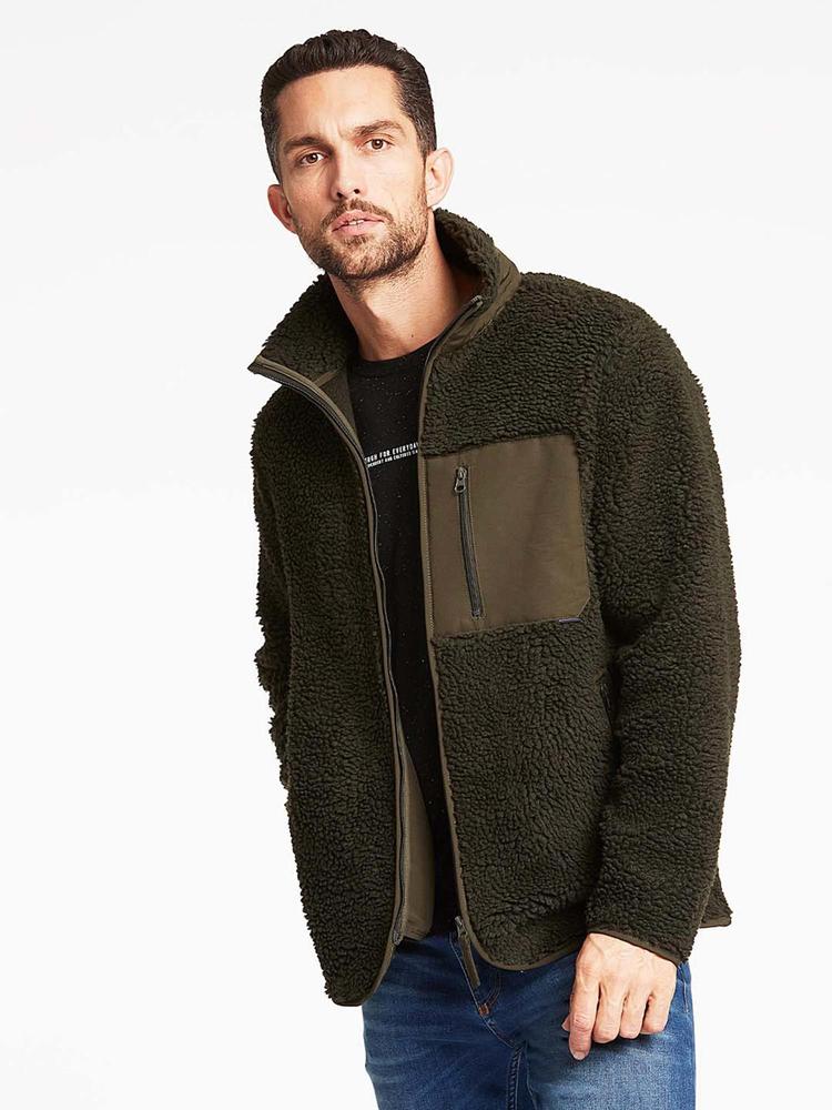 Mens Solid Relaxed Fit Outerwear