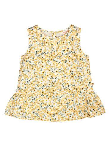 Girls Yellow Floral A-Line Top