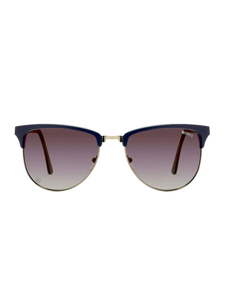 Navy Blue UV Protected Polarized Clubmaster Sunglasses