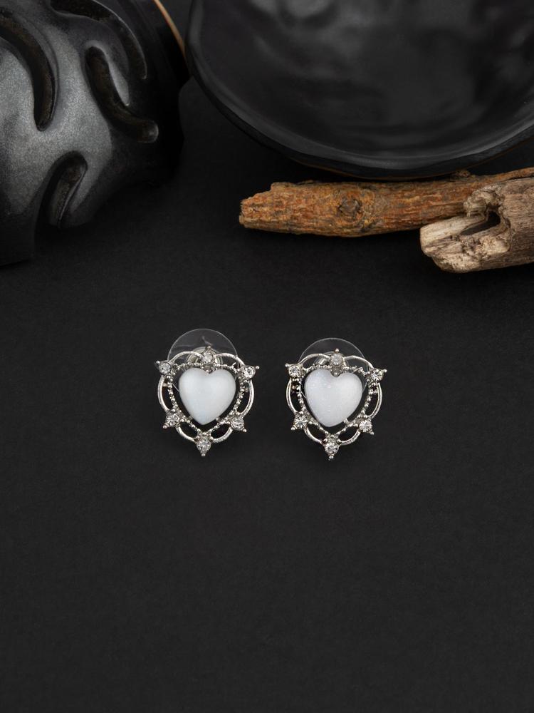 Silver Plated Peral Stud Earring for Women