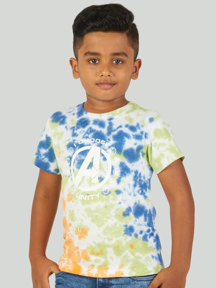 Boys Multicoloured Dyed Avengers T-Shirt