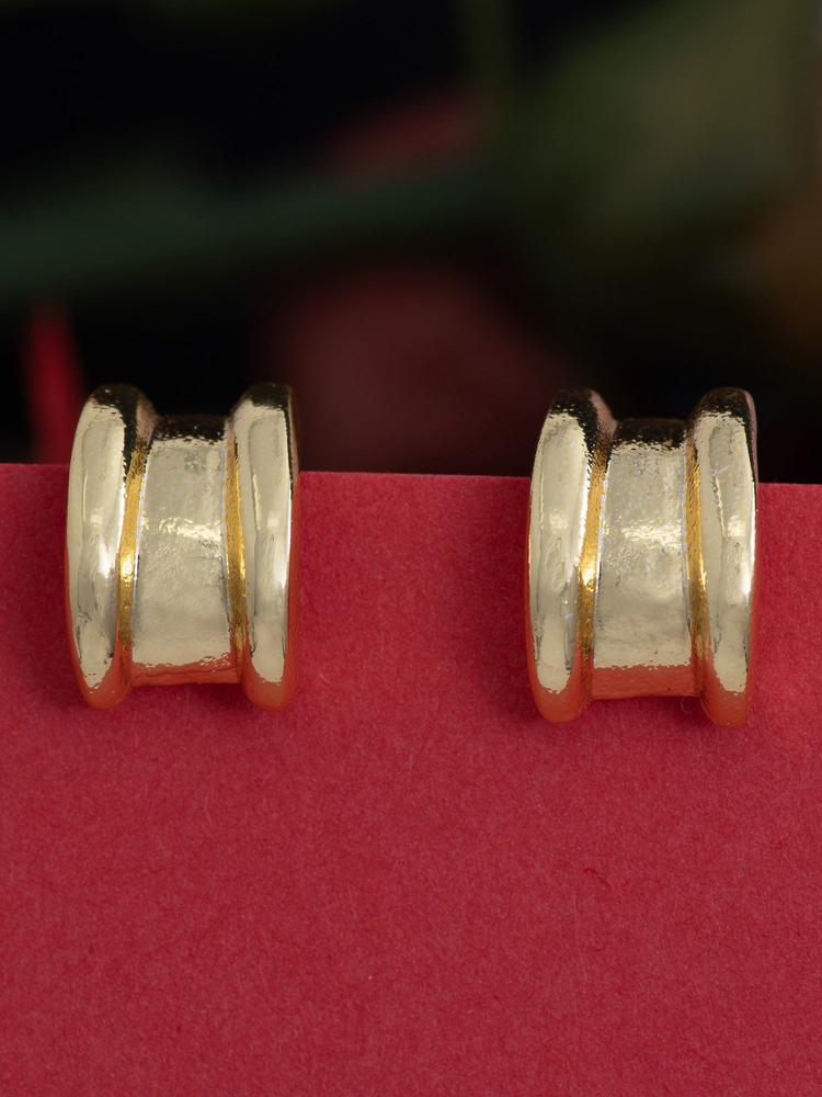 Women Gold Plated Classic Stud Earrings