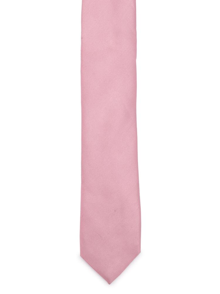 Pink Premium Solid Satin Design Broad Tie