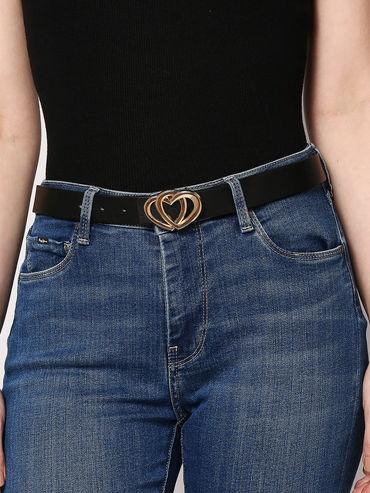 Black Perfectly Leathered In Style Belt