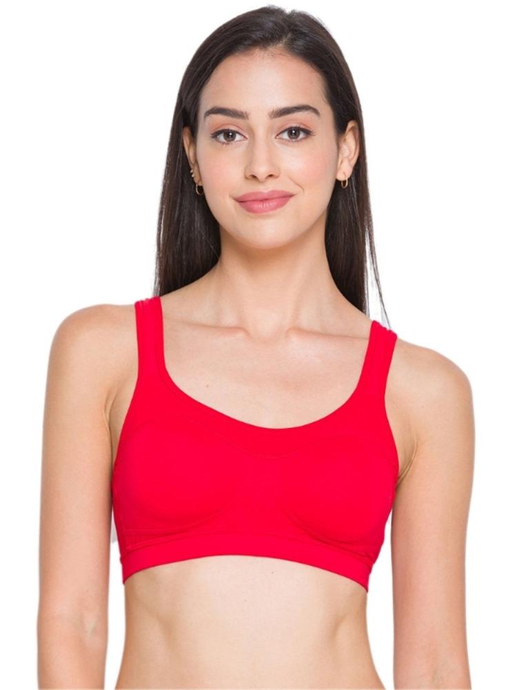 Women's Non Padded Non Wired Bra - Red