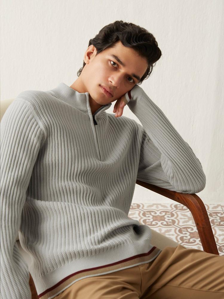 Alto Grey Pullover Sweater