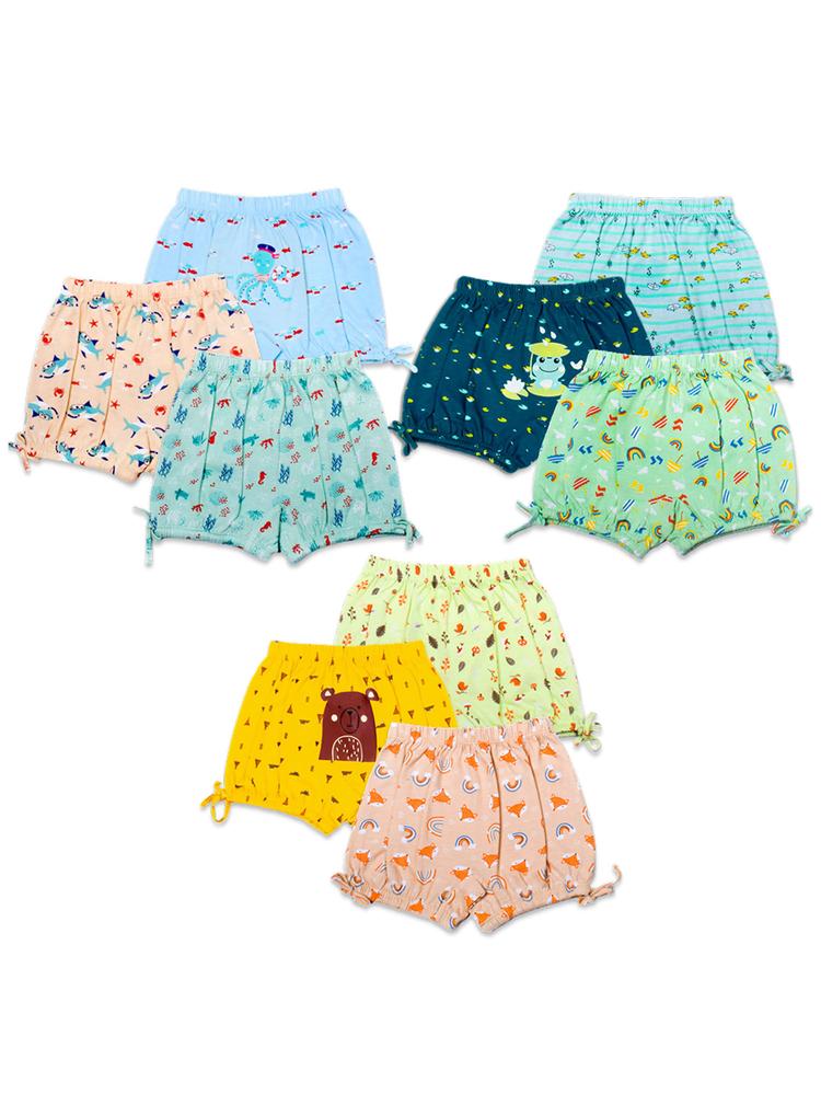 Supersoft Ultra Breathable Unisex Bloomer Multicolor ( Pack of 9 )