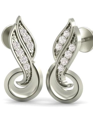 18K The Princess' Demand Stud Earrings for Women and Girls