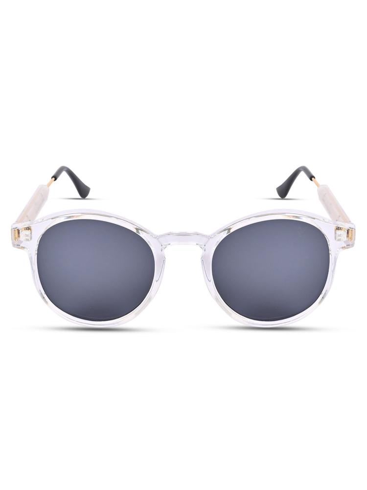 Grey Round Sunglasses for Men & Women - 3185Mg3877 (50)