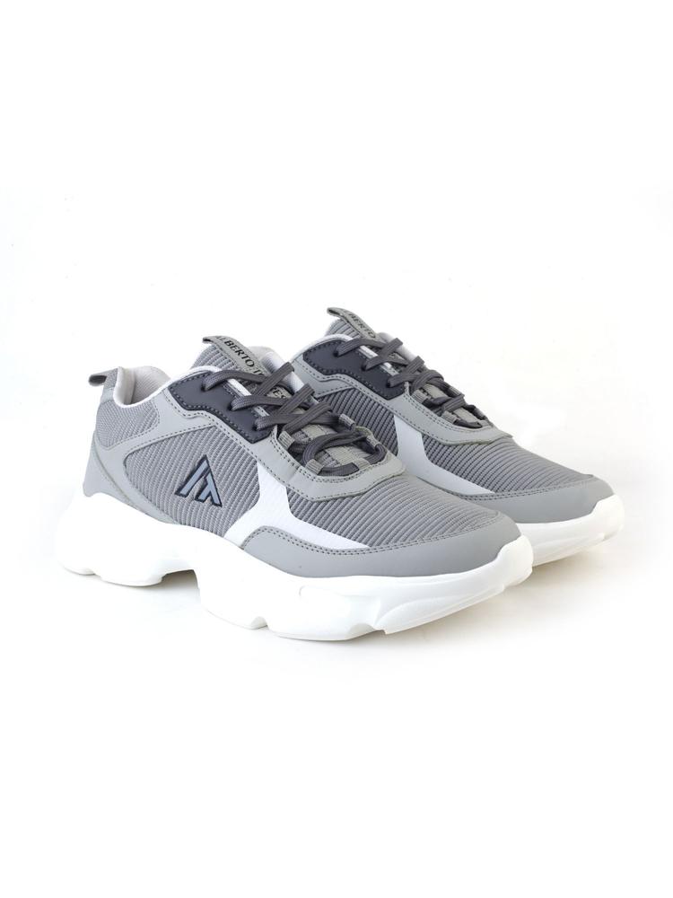 Solid Grey Running Shoes