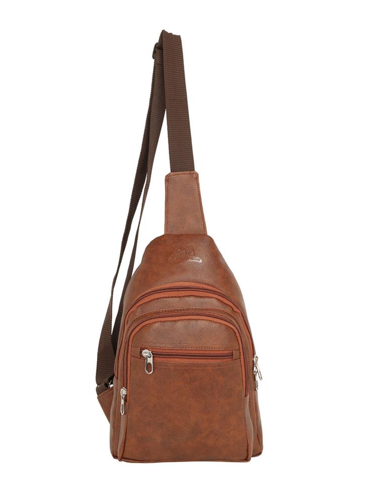 PU Travel Cross body Backpack Shoulder Chest Bag Lightweight