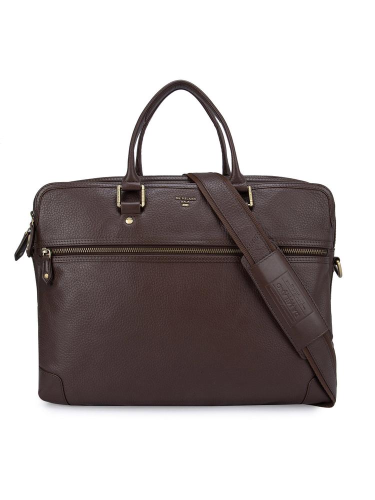 Genuine Leather Chocolate Brown Laptop Bag