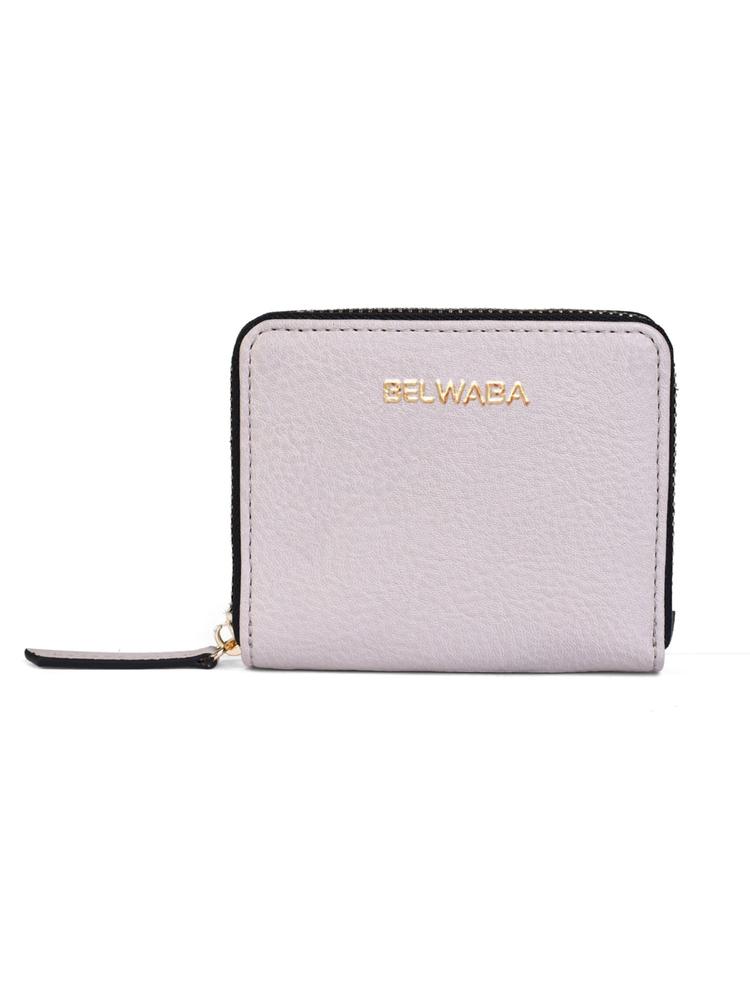 Womens Faux Leather Grey Wallet