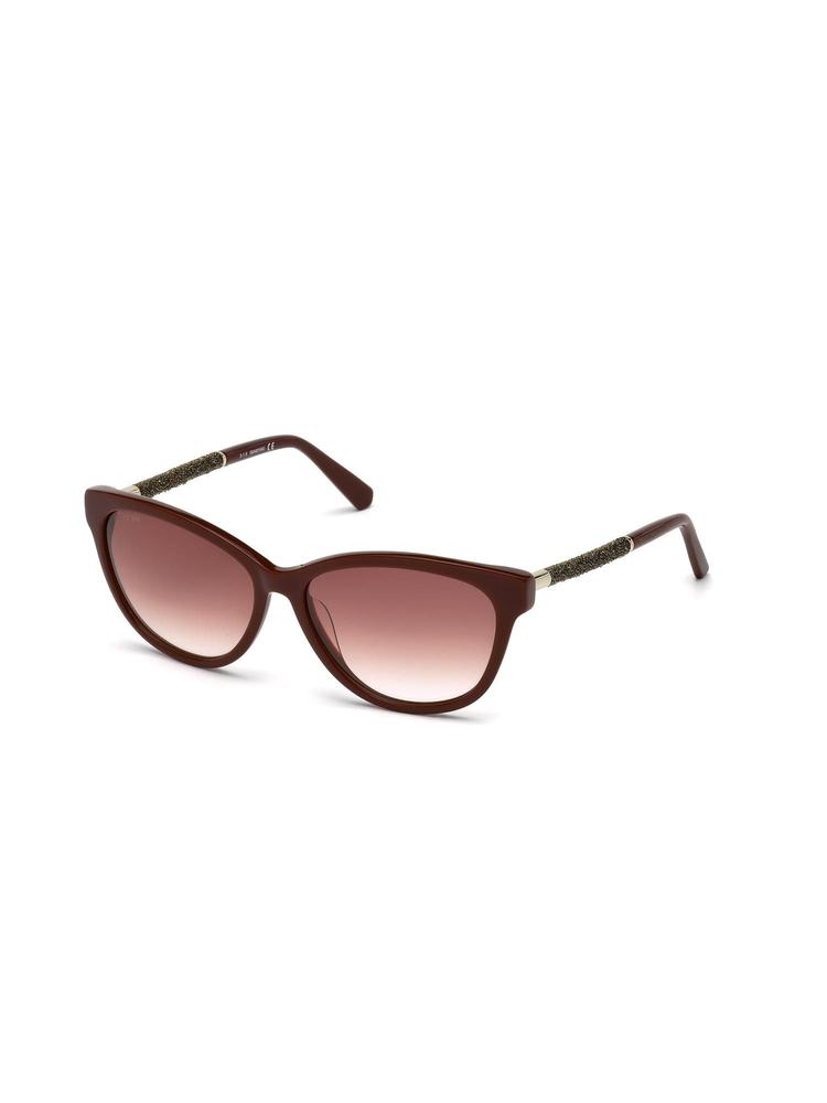 Retro Square Sunglasses with Bordeaux Lens for Women