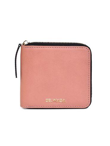Womens Faux Leather Blush Pink Wallet
