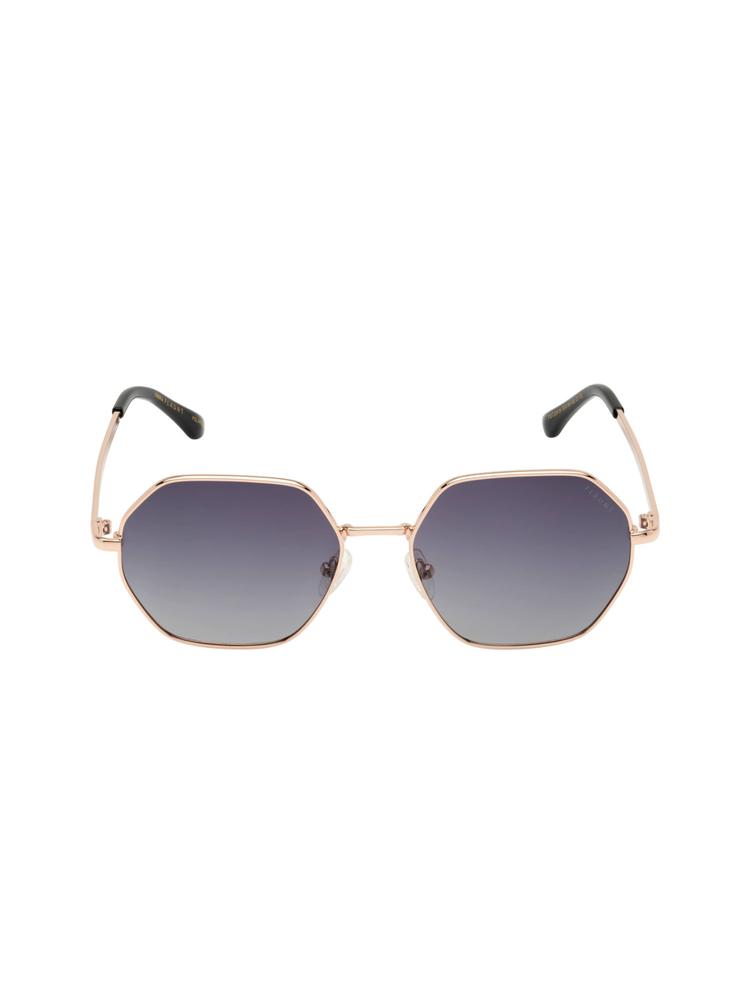Grey - Rose Gold Frame Sunglasses - Fst 22419
