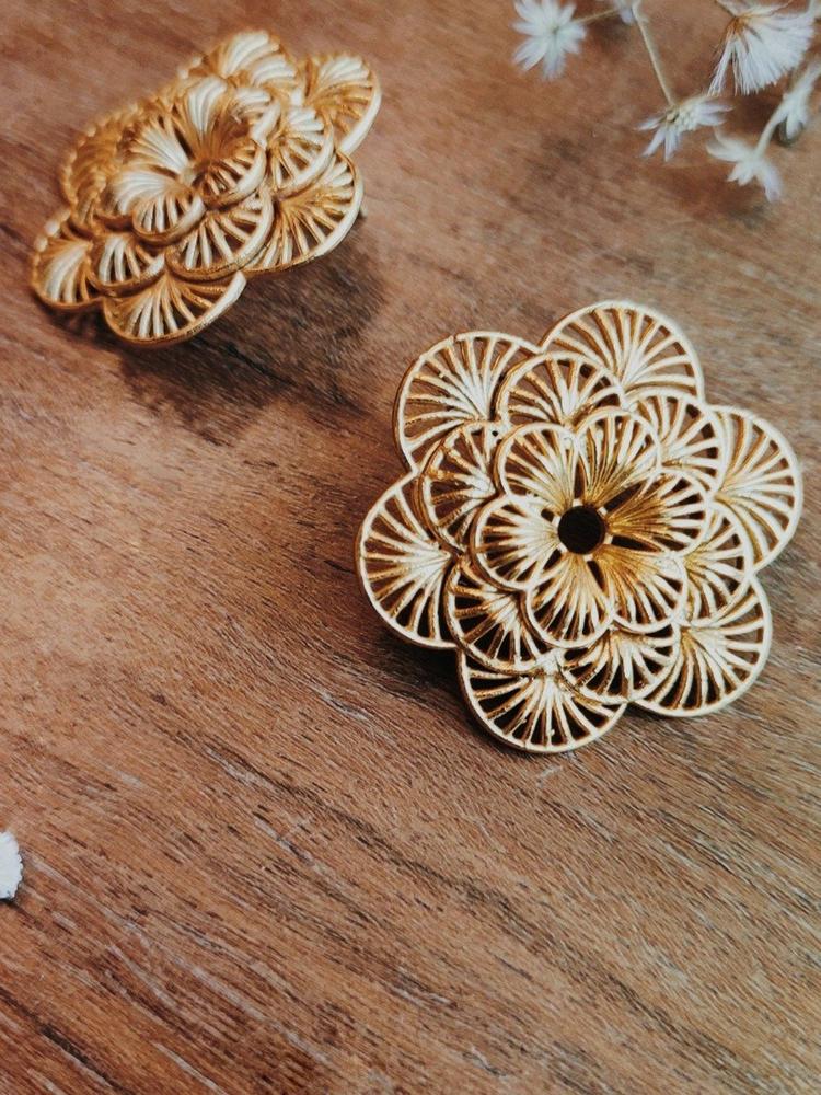Gold Plated Garden Picked Studs