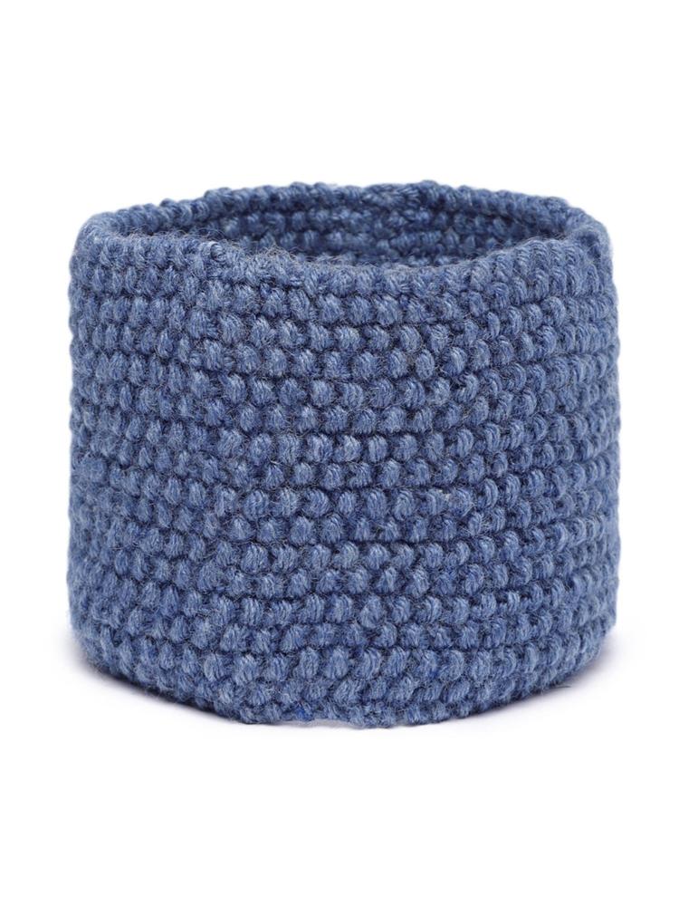 Women Blue Self-Design Knitted Headband