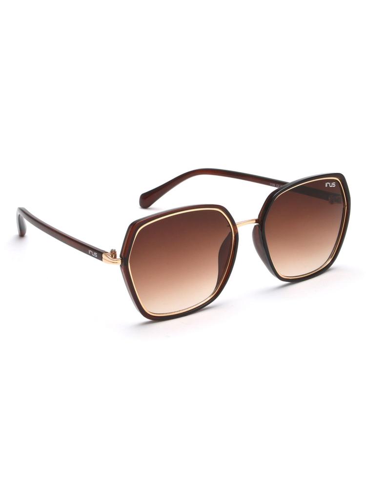 Uv Protected Sunglasses for Women with Brown Coloured Gradient Polycarbonate Lens (56)