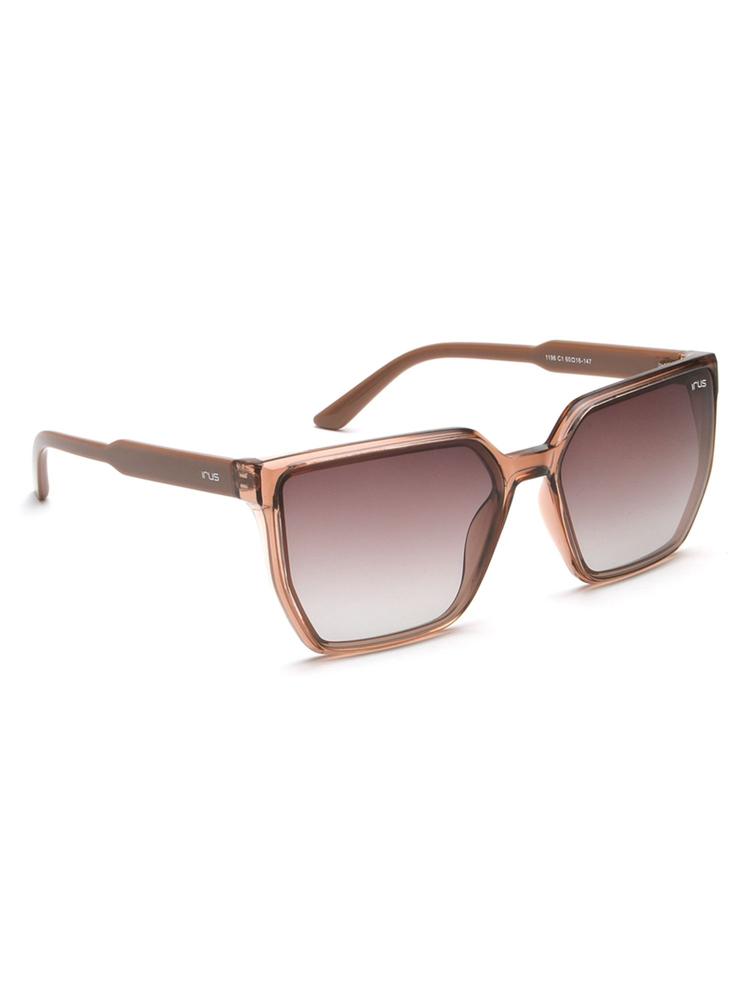 Uv Protected Sunglasses for Women with Brown Coloured Gradient Polycarbonate Lens (60)