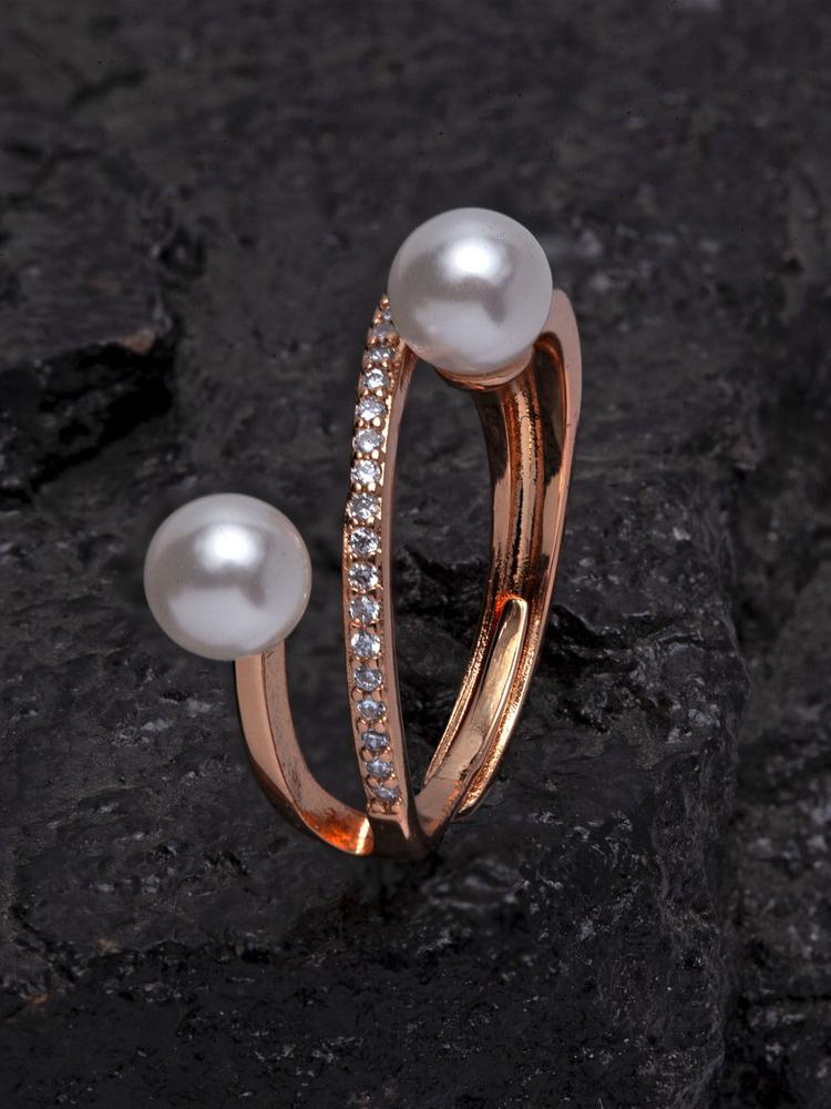 Pearl Branch Rose Gold Ring