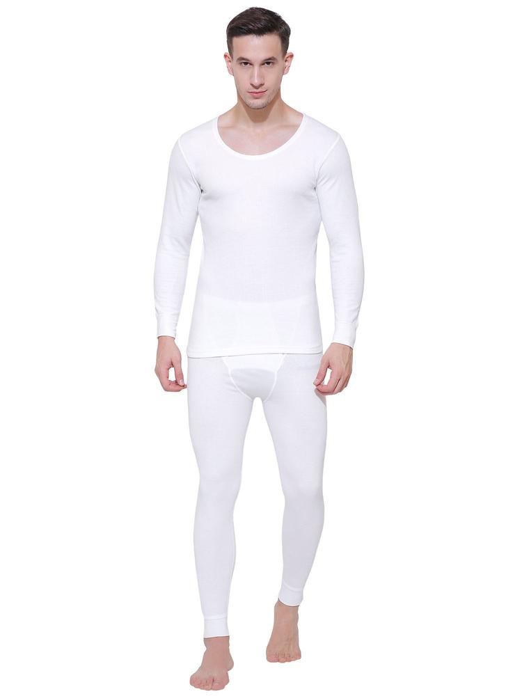 Dyca Men White Solid Thermal Top White