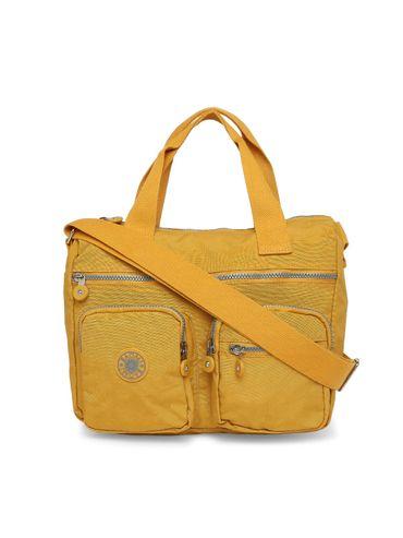 CRINKLE Range Yellow Color Soft Case Nylon Shoulder Bag
