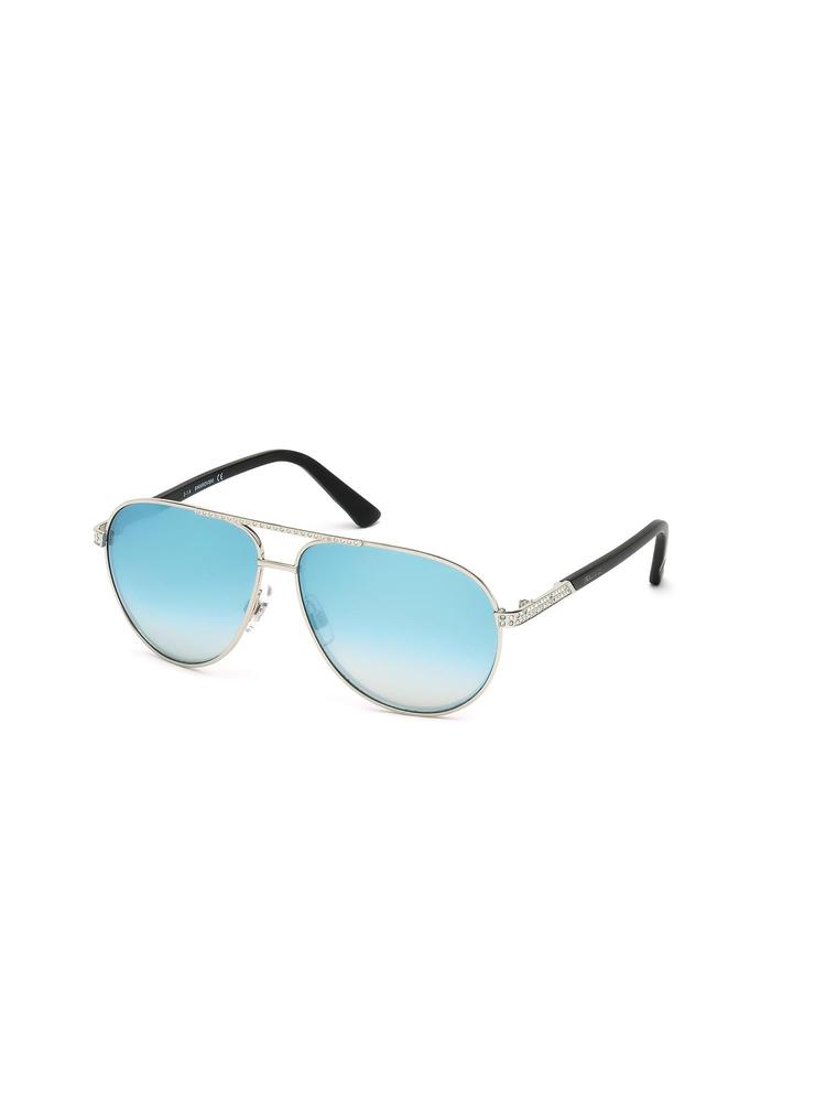 Aviator Sunglasses with Blue Lens for Women
