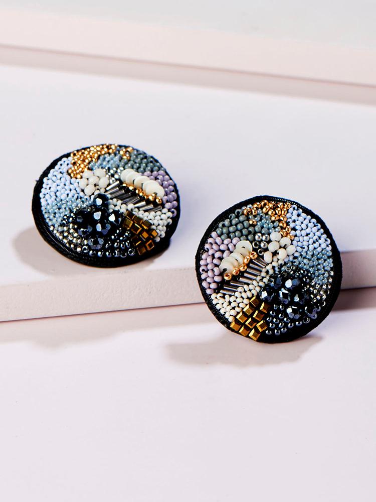 Multi-Color Poise Luxe Stud Earrings