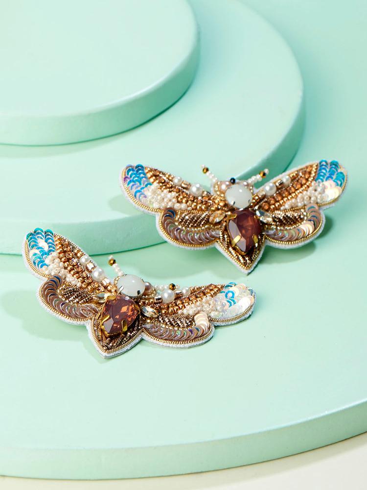 Multi-Color Monarch Earrings