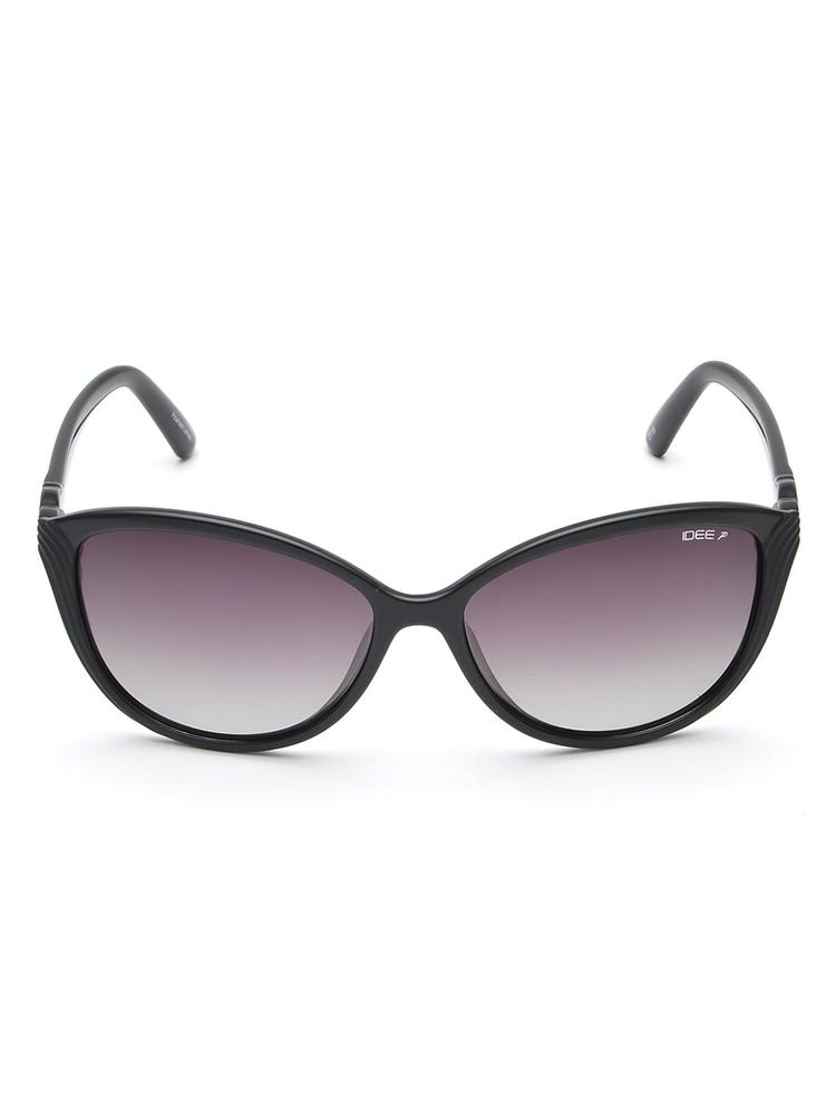 Black S2542 C1P 57 Oval Frame Style Sunglasses_IDS2542C1PSG