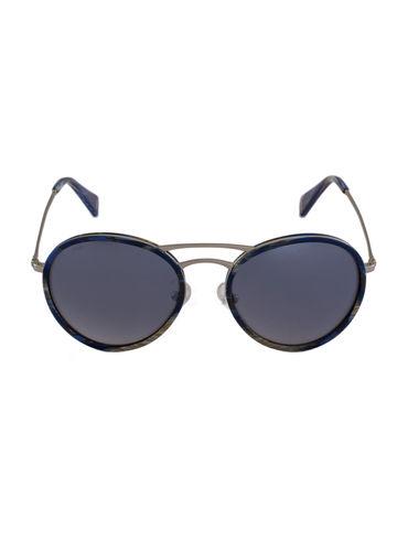 Blue S643 C5 53 Round Frame Style Sunglasses_IMS643C5SG