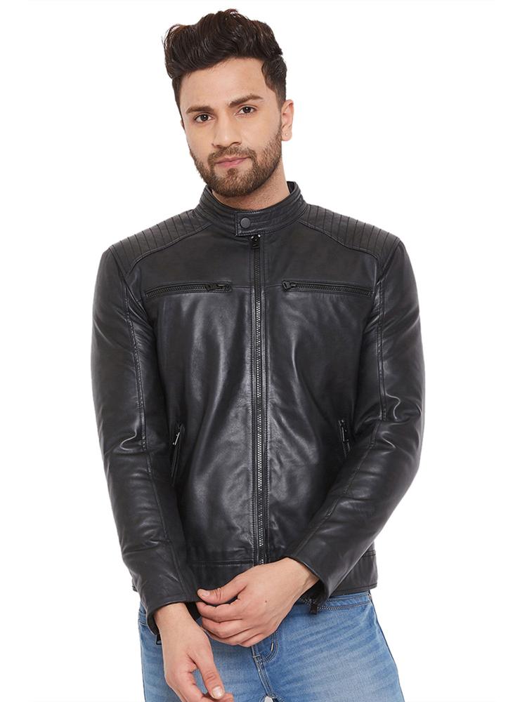 Men Genuine Real Leather Jacket
