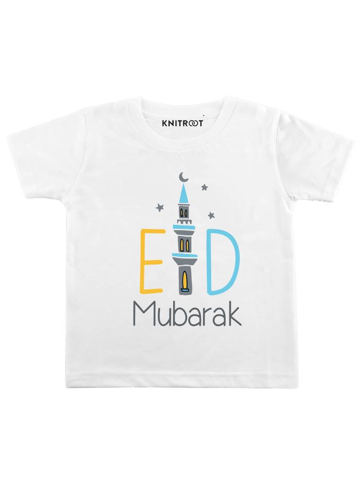 White Eiffel Tower Print T-Shirt