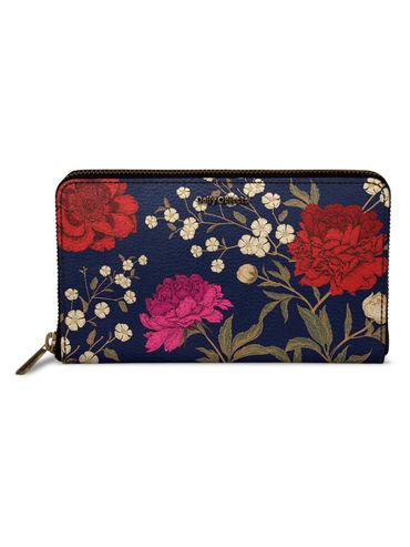 Midnight Chrysanthemums Classic Wallet