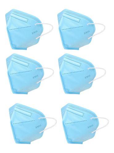 Blue Anti-Pollution Reusable 5-Layer Mask (Pack of 6)
