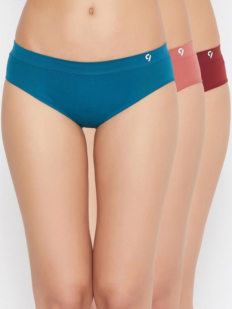 Women Multicolor Solid Panty Pack of 3