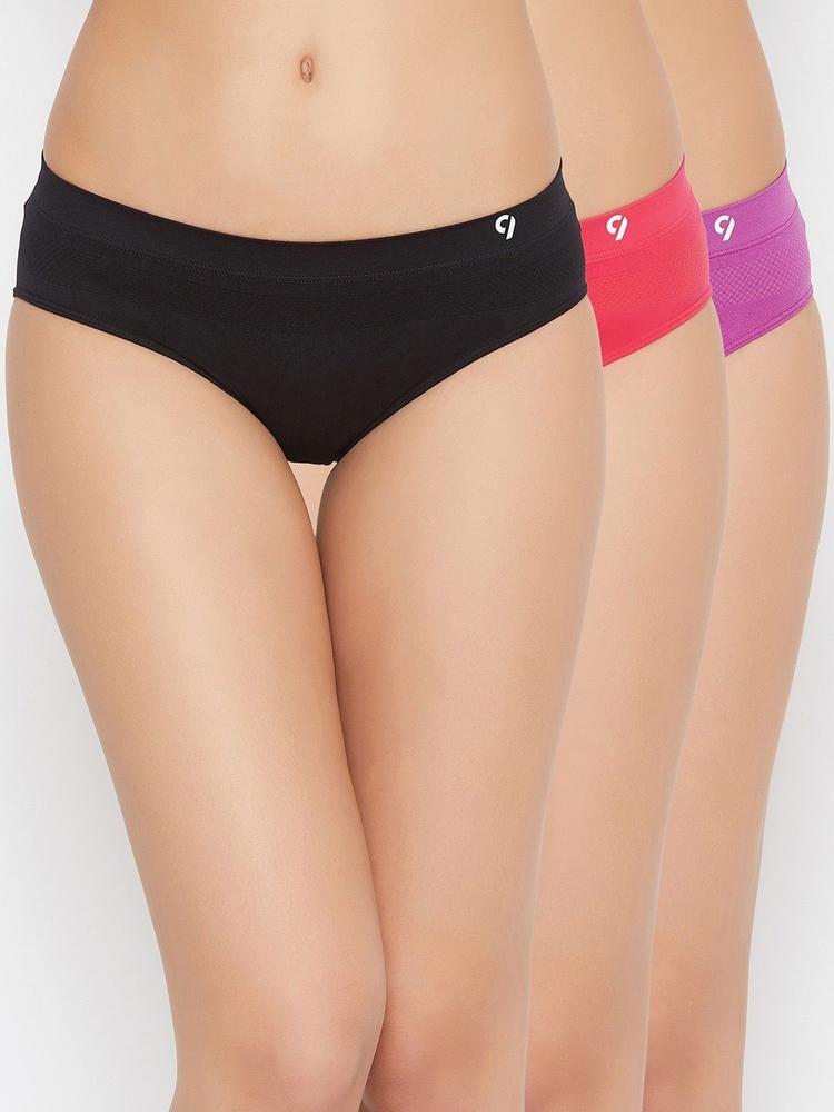 Women Assorted Mid Rise Panty Pack of 3